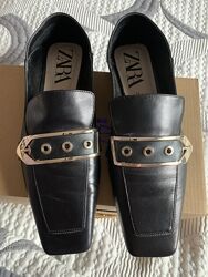 Кожаные туфли Zara 39