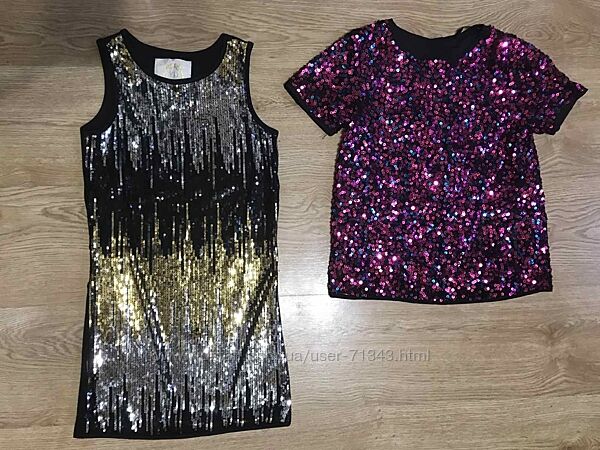 Платья, туники  Некст, Джимбори, НМ, DEBENHAMS пайетки, розы, прошва ч.2