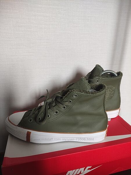 Высокие кожаные кеды Ctas Hi от Converse.