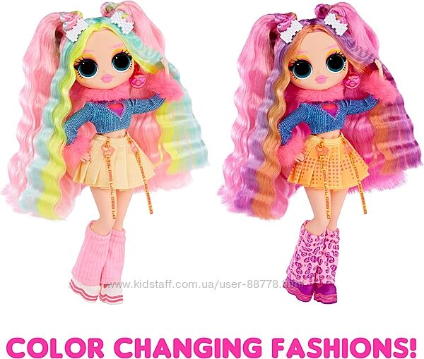 Кукла LOL OMG Sunshine Makeover Bubblegum DJ, меняющие цвет лол