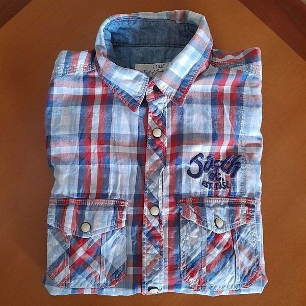 Сорочка, рубашка H&M на 11-12 лет 152см на кнопках