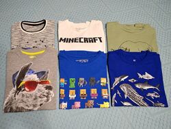 Фірмові футболки Minecraft, Акули, Лама, Носоріг р.134-152