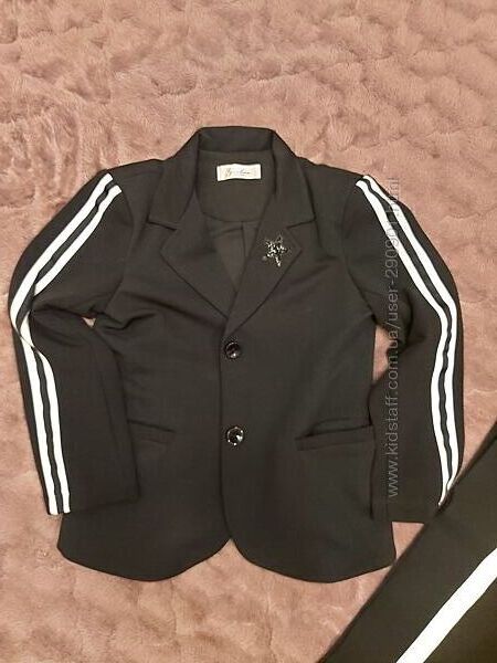 гарний піджак та штани комплект шкільний лук