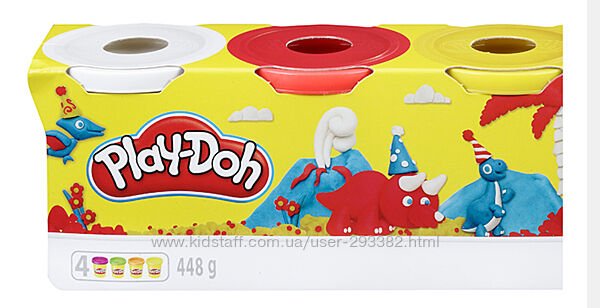 Ігровий набір Hasbro Play-Doh PD Dinosaurs 4 баночки