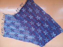 Шарф-шаль синьо-фіолетовий обємний 2.4 метри в довжину