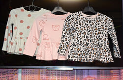 Реглан туника модной девочке 2/4 года