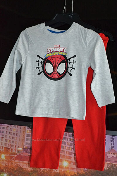 Человек паук спайдермен пижама костюм для дома 1.5/3 года