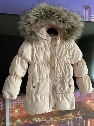 Демисезонная куртка на пуху 104/116 см 