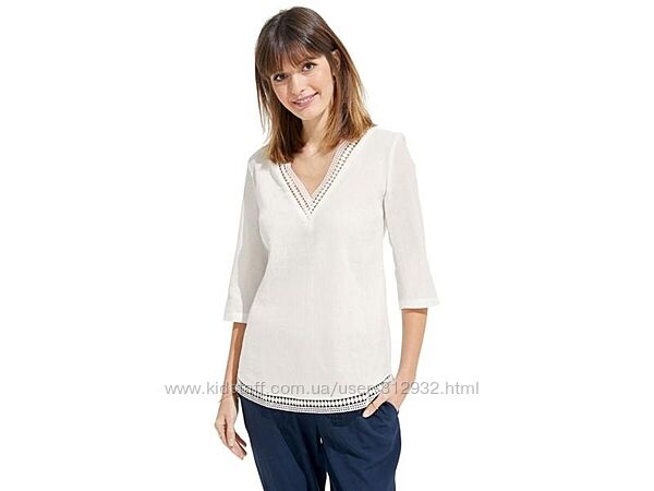 Красивая, легкая блуза 3/4 рукавом из хлопка размер евро 36 Esmara Германия