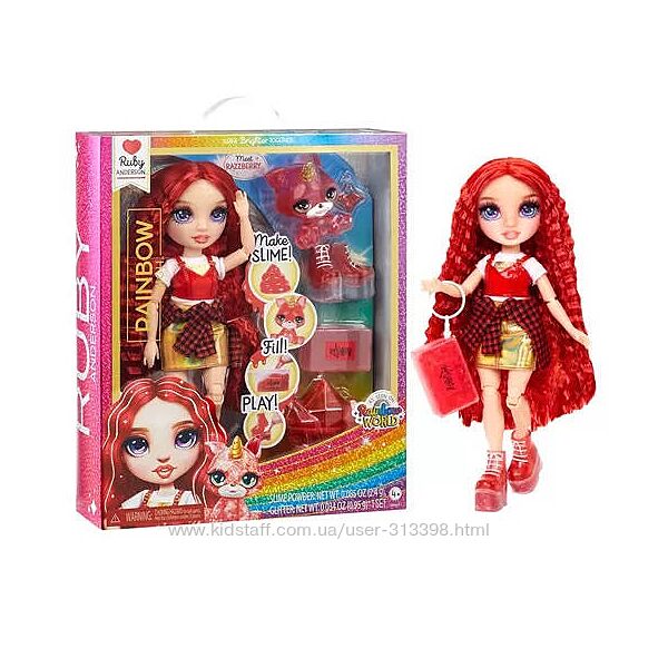 Лялька Рейнбоу Хай Рубі Андерсон Слайм Rainbow High Ruby Anderson Slime Kit