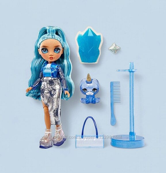 Рейнбоу Хай Скайлер з вихованцем та слаймом Rainbow High Skyler, Blue with