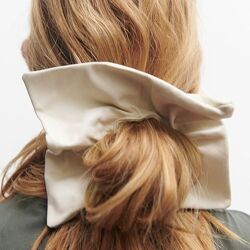 Zara резинка для волосся шкіра