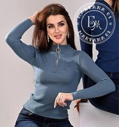 Базова кофта гольф з кільцем / голубий джинс