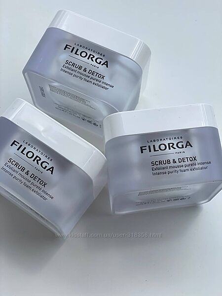 Скраб для обличчя Filorga Scrub & Detox повний формат 50мл оригінал 