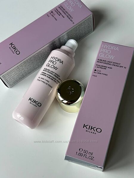 Зволожувальний флюїд для обличчя, що додає сяйво Kiko Milano Hydra Pro Glow