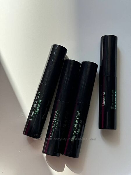 Туш для вій Clarins  Supra Lift & Curl міні по 3мл відтінок чорний 