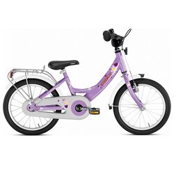 Велосипед Puky фіолетовий,  16 з приставними колесами