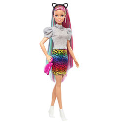 Оригінал лялька Барбі Райдужний Леопард Barbie Leopard Rainbow Hair Doll
