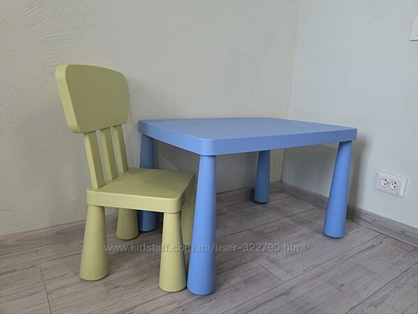 IKEA MAMMUT Дитячий стіл і стілець