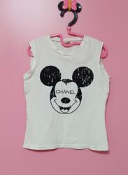 Майка Микки Chanel футболка для девочки для дівчинки разные