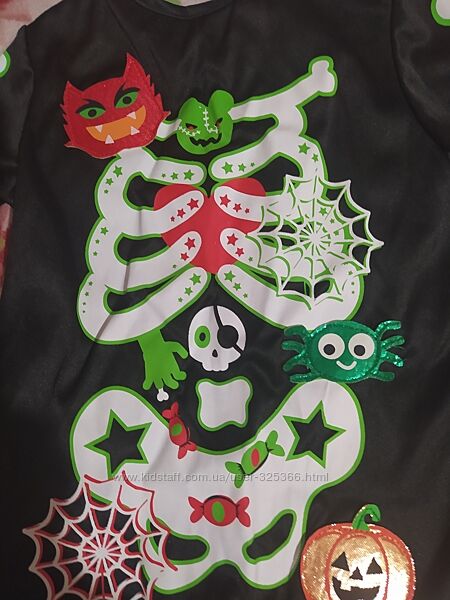 Карнавальный костюм, человечек скелета на 12-24 мес.