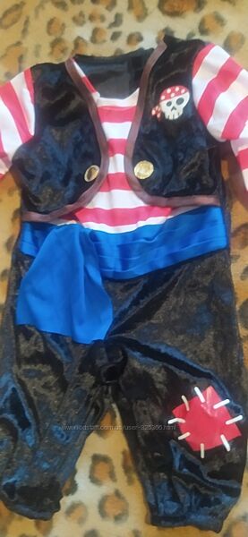Фирменный яркий карнавальный костюм пирата на 6 мес.  р. 68