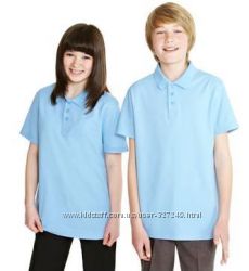 Голубые футболки-поло в школу F&F Англия 