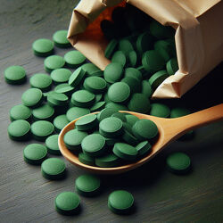 Спіруліна в таблетках Spirulina Arthrospira, 100 г, 250 г