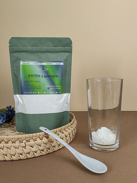 Інулін порошок, пребіотик, інулін з цикорію, цукрозамінник, клітковина