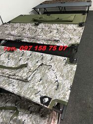 Раскладушка складная кровать армейская 197см НАТО 150кг