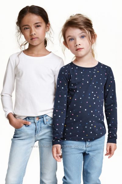 H&M Комплекты регланчиков на девочку 2-4 лет