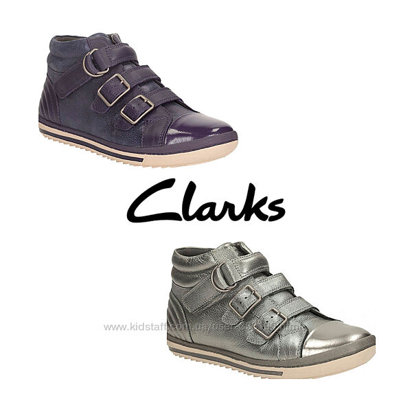 Шкіряні хайтопи ботінки Clarks Кларкс 31 32 та 34 розмір 