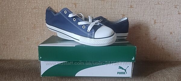 Кеди у стилі Converse нові темно-сині 26.5 см