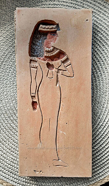 Гіпсове вінтажне панно, стародавній Египет