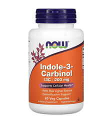 Now Foods, Индол-3-карбинол, Indole, 200 мг, 60 капсул