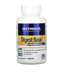 Пищеварительные ферменты с пробиотиками, Digest Basic, Enzymedica
