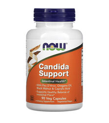 Now Foods, Candida Support пищеварение, кишечник, микрофлора, 90 капсул