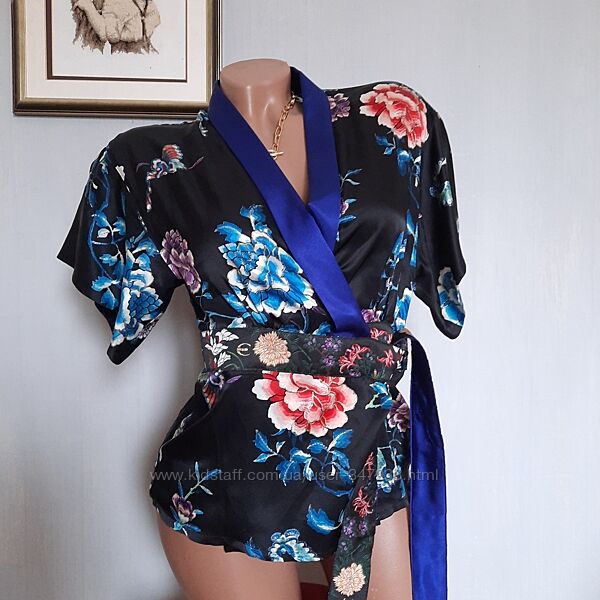 Just Cavalli  ЛЮКС   роскошная блуза в стиле кимоно Р42