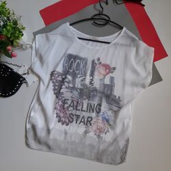 Pink cherry футболка оверсайз Италия сток р 16-18