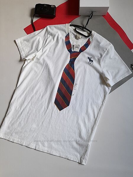 abercrombie & fitch стильная мужская футболка р хл сток