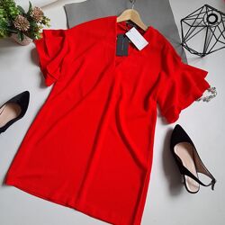 Zara ефектна сукня яскравого кольору р л сток 