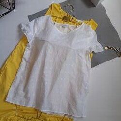 Nice & Chic біленька батистова блуза р л- хл  сток