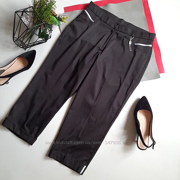 Якісні Вкорочені брюки р 42 ХЛ Еластичні. Сток
