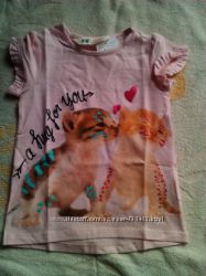 Футболка, туника  реглан для девочек H&M