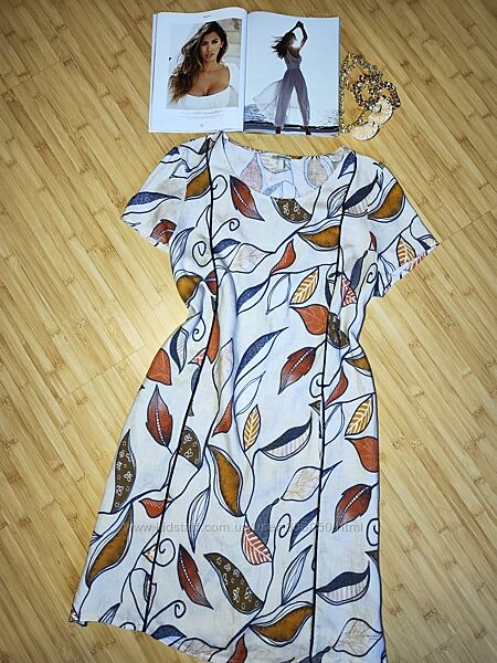 DEERBERG стильне плаття зі  100 льону p. L