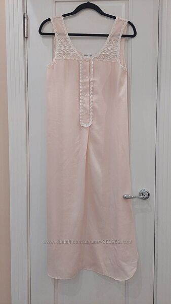 Сатиновое ночное платье, сорочка, ночнушка Christian Dior saks fifth avenue