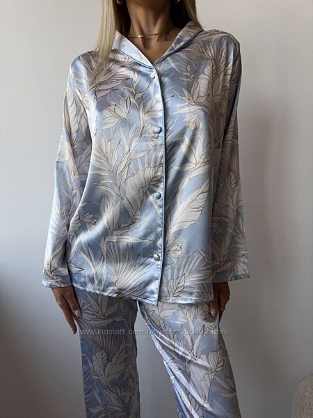 Шикарна сатинова піжама, домашній костюм