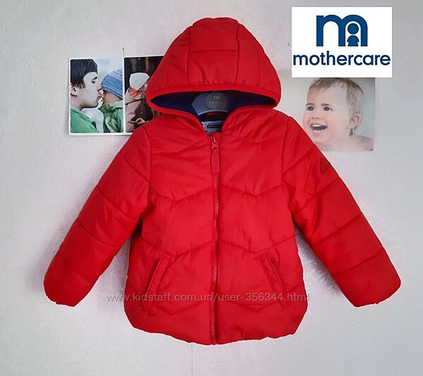 Яскрава демісезонна куртка на флісі Mothercare 2-3р. 98