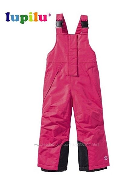 Дитячі зимові термо штани, напівкомбінезон, лижні термоштани Lupilu 98-104с