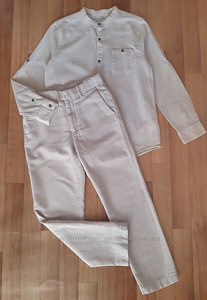 Стильні штани, брюки з вмістом льону H&M 10-11 років